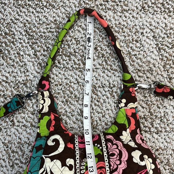 VERA BRADLEY Backpack Tote Convertible Lola Paisley Floral Removable Straps - Picture 12 of 17